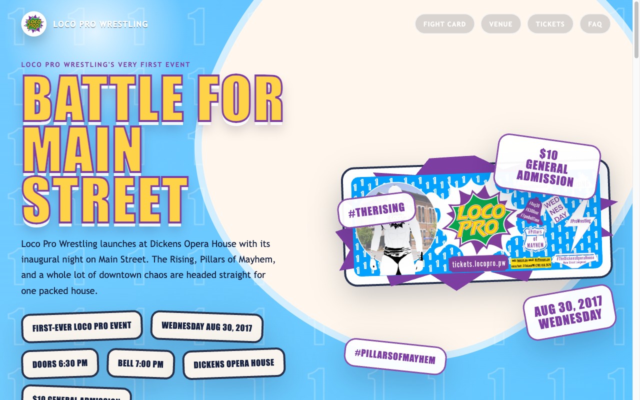 Battle for Main Street event site
